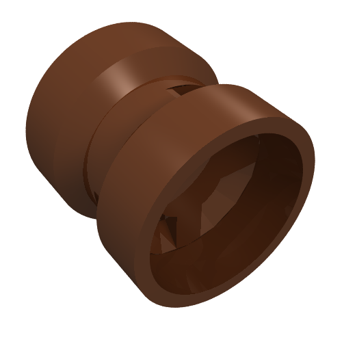 Lego Wheel 8 x 9 with Hole Notched for Wheels Holder Pin / Reddish Brown