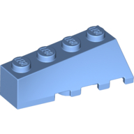 Lego Brick Wedged, Sloped 45° 4 x 2 Left / Medium Blue