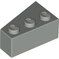 Lego Brick Wedged, Angled 3 x 2 Right / Light Gray