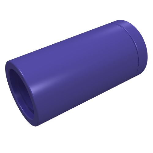Lego Technic Pin Connector Round [No Slot] / Dark Purple