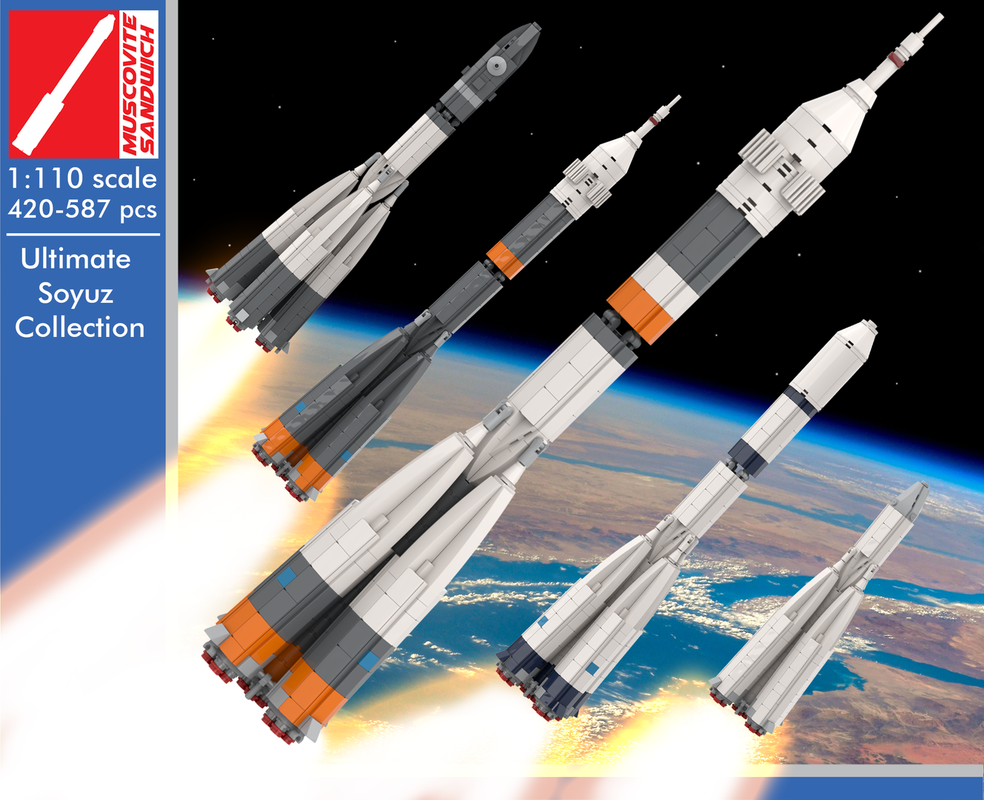 Lego Ultimate Soyuz Rocket collection [1:110 Scale]
