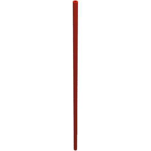 Lego Hose Rigid 3mm D. 19L / 15.2cm / Red