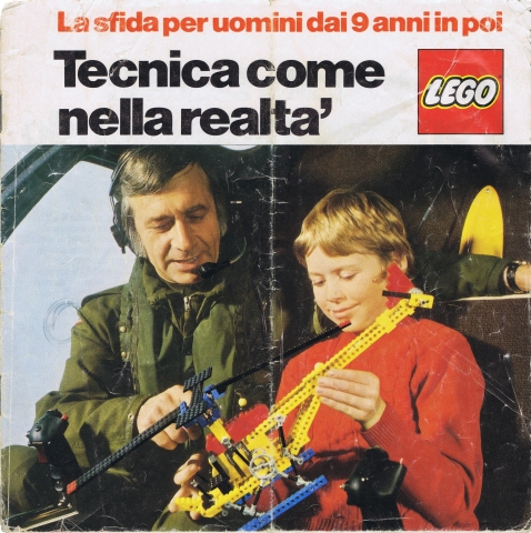 Lego 1977 Large Technic Italian 18.5cm x 18.5cm with parchment inlays (98815-I)