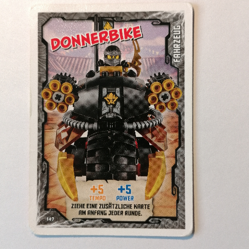 Lego Trading Card, Ninjago Game Series 1 [German] - 147 Donnerbike / [No Color/Any Color]