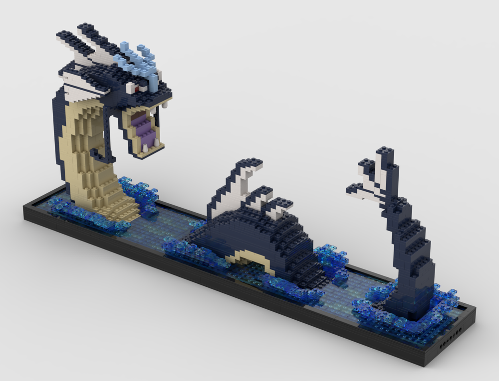 Lego Pokemon Gyarados Sculpture