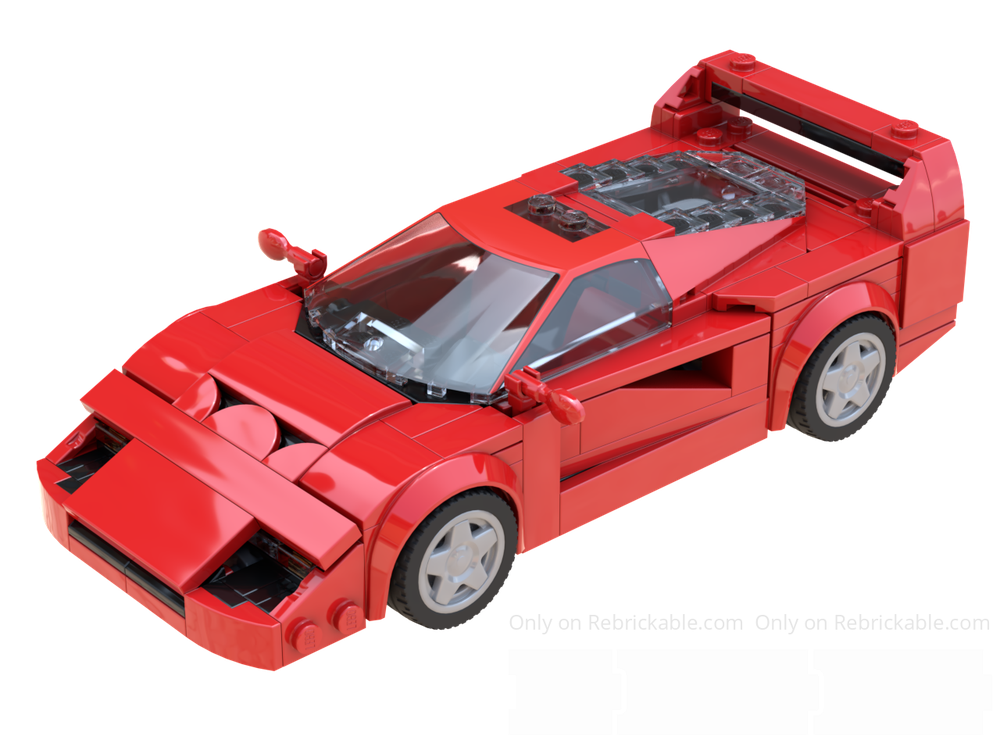 Lego Ferrari F40 Supercar - Corrected Rear Wing