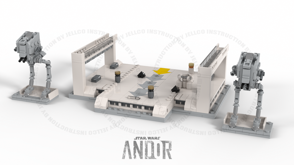 Lego Micro Diorama : Hangar for Imperial Starfighters PART III