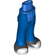 Lego Minidoll Hips and Trousers with Back Pockets with Black and White Shoes Print (Steve Trevor) / Blue