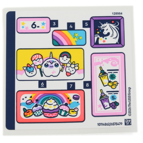 Lego Sticker Sheet 2 for Set 42684-1 / [No Color/Any Color]