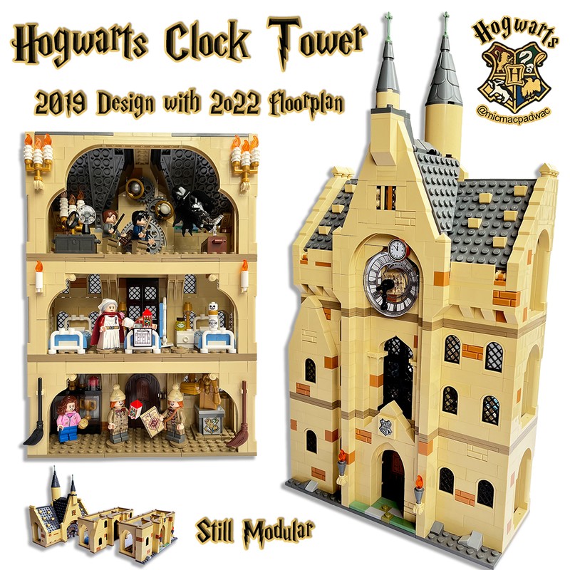 Lego Clock Tower 2019 exterior design/2022 interior space