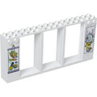 Lego Frame 2 x 16 x 6 with Knobs with Supermarket, Fruit print