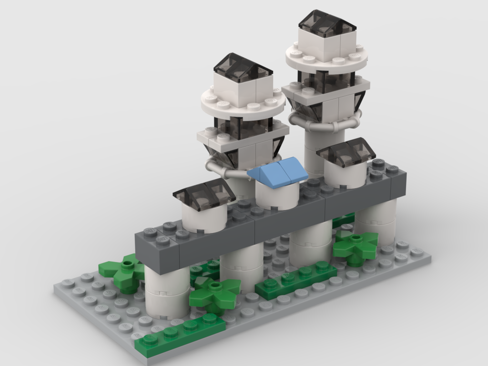Lego Chinese Garden Twin Pagodas