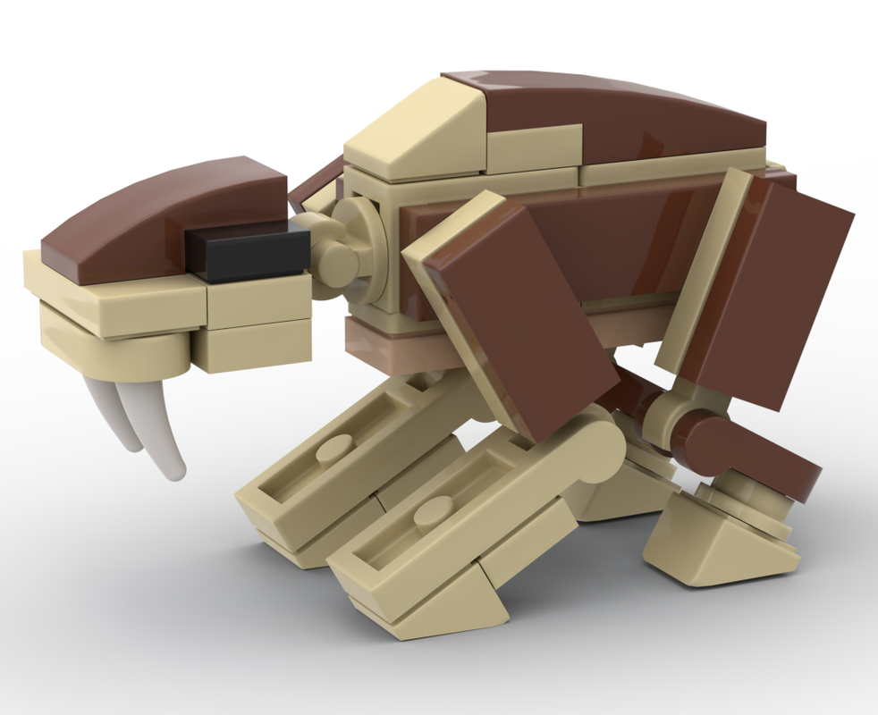 Lego Smilodon - Minifig-Scale