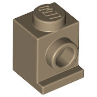Lego Brick Special 1 x 1 with Headlight / Dark Tan