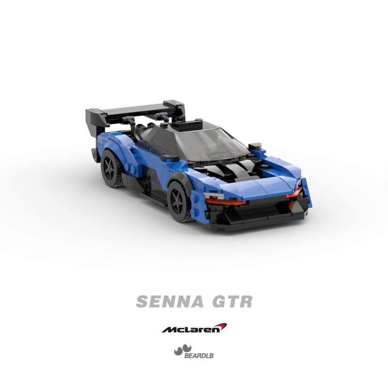 Lego mclaren senna gtr blue speed champions
