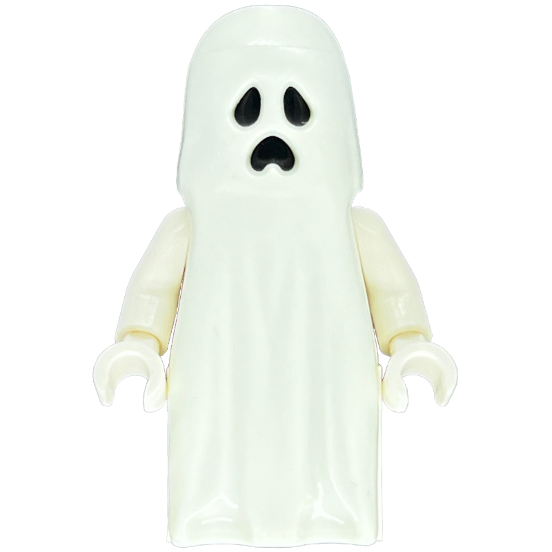 Lego Ghost with Open Mouth and Brick Built Legs