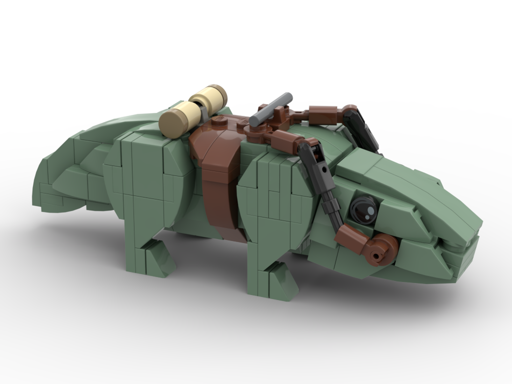 Lego Dewback - Minifig Scale Sand Green Version