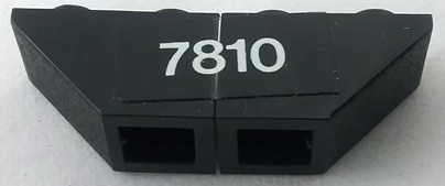Lego Stickered Assembly 4 x 1 x 1 with White '7810' Pattern (Sticker) - Set 7810