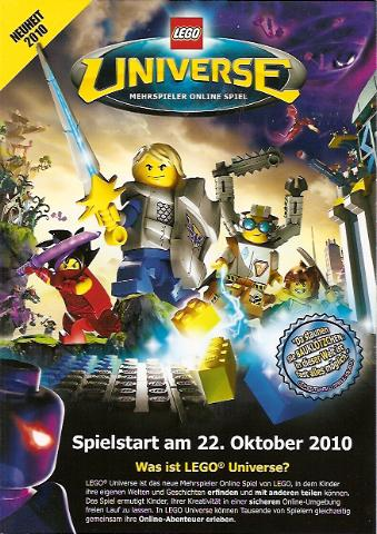 Lego 2010 Insert - LEGO Universe - German (Neuheit 2010)