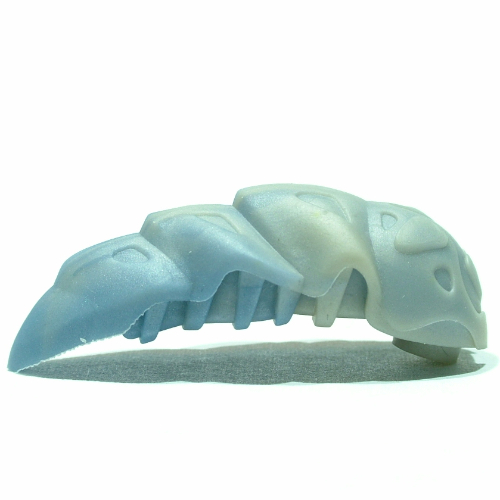 Lego Large Figure Accessory, Rahkshi Kraata Stage 6 with Marbled Metal Blue Tail Pattern