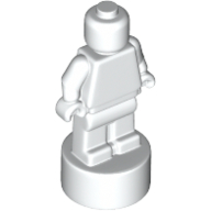 Lego Minifig Trophy Statuette / White