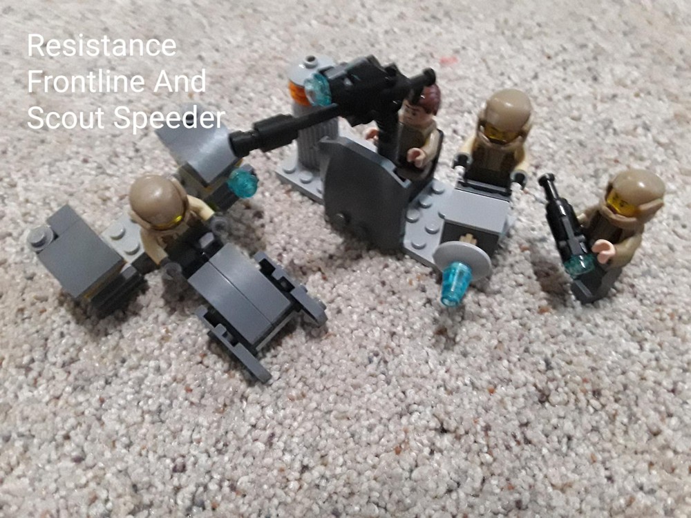 Lego Resistance Frontline And Scout Speeder