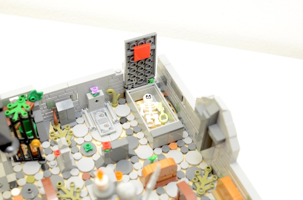 Lego Modular Invert Corner - Cemetery Secret