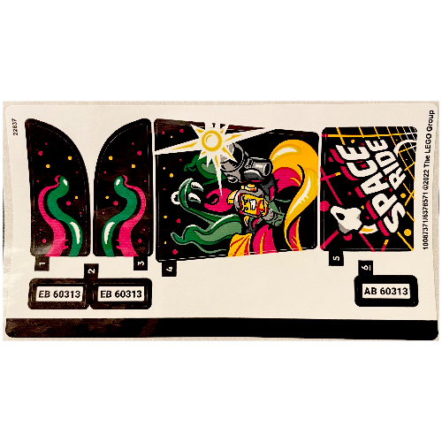 Lego Sticker Sheet for Set 60313-1 / [No Color/Any Color]
