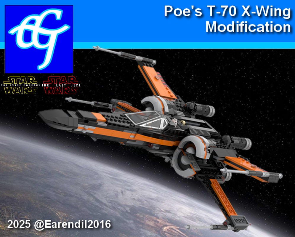 Lego Poe's T-70 Starfighter Mod