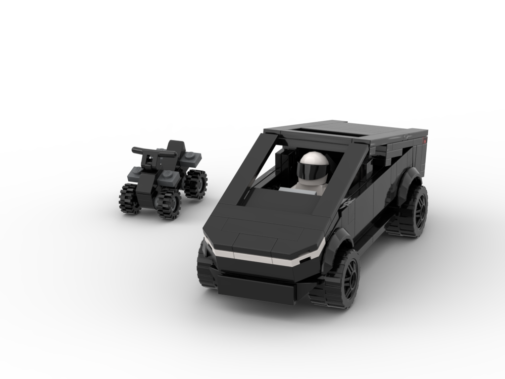Lego Tesla Cybertruck in black