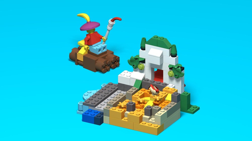 Lego BYGGLEK Story 5 - Volcano Sausage Idol