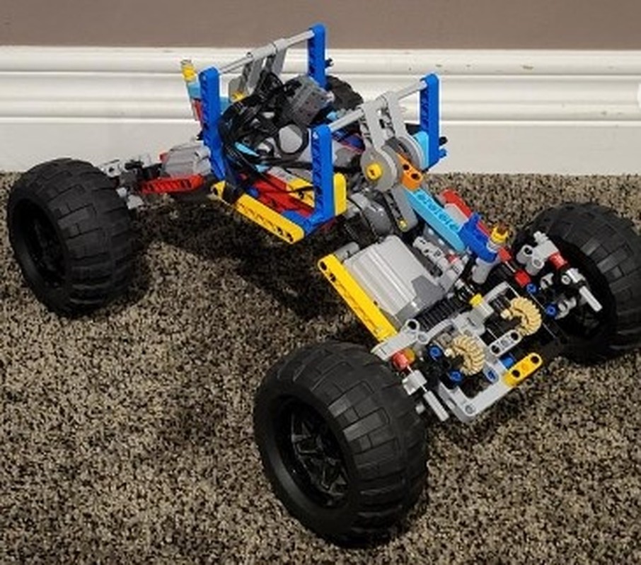 Lego RC rock crawler with XL motors!