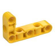 Lego Technic Beam 3 x 5 L-Shape Thick with Alternating Holes / Yellow