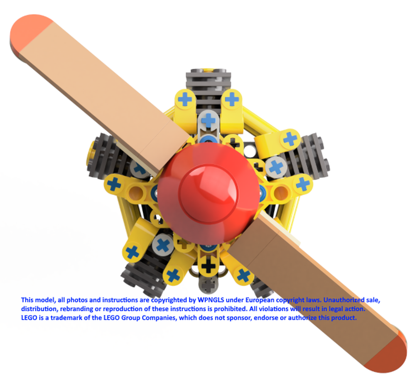 Lego 5 Cylinder Radial Engine