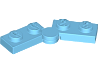 Lego Hinge Plate 1 x 4 Swivel (2429 / 2430) / Medium Azure