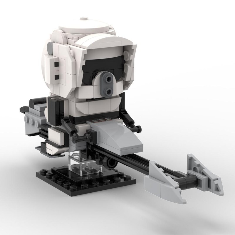 Lego The Mandalorian Scout Trooper on Speeder Bike Brickheadz