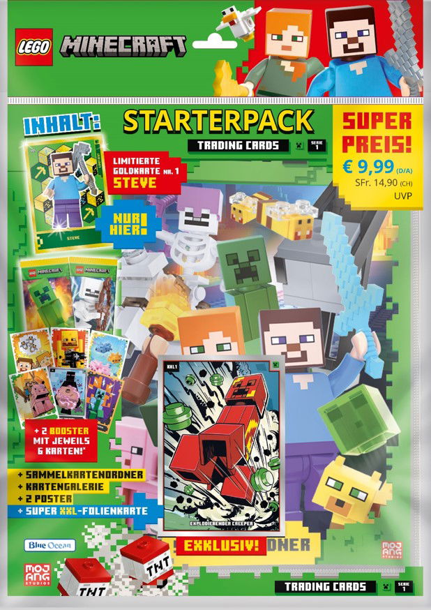 Lego Minecraft Trading Cards Series 1 - Starterpack (German Version)