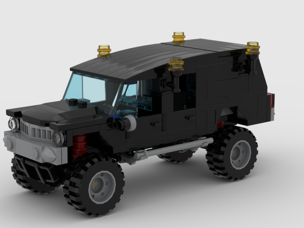 Lego Cadillac hearse 4x4
