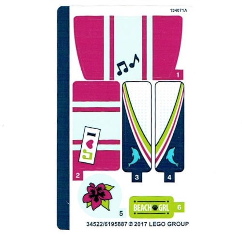 Lego Sticker Sheet for Set 41316-1