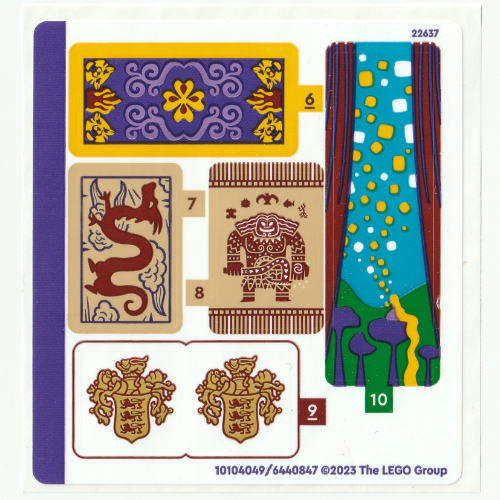 Lego Sticker Sheet 2 for Set 43222-1 / [No Color/Any Color]