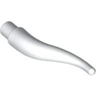 Lego Animal Body Part, Horn (Cattle) / Tentacle / Vine / Branch / Tongue - Long / White