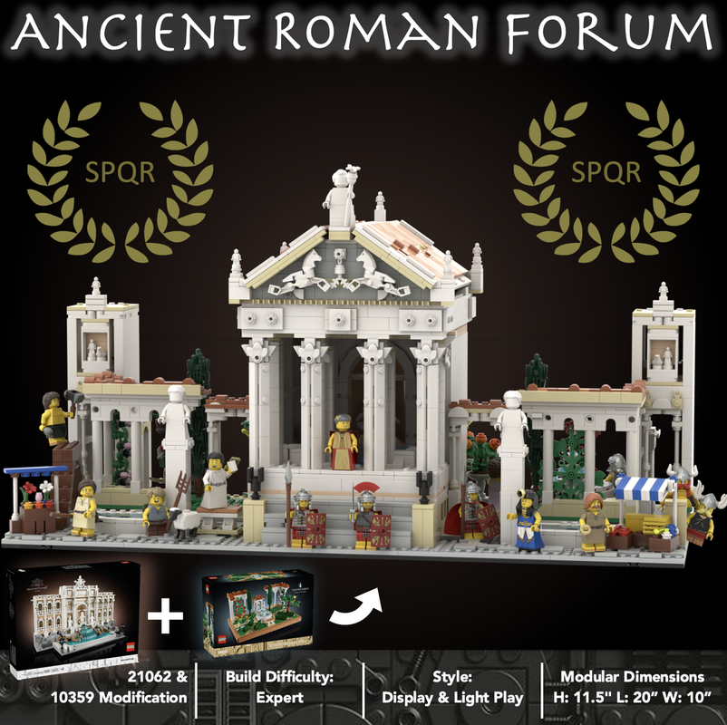 Lego Ancient Roman Forum | 21062 & 10359 Modification