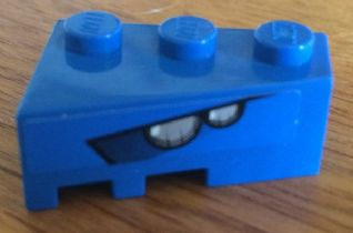 Lego Wedge 3 x 2 Right with Headlights Pattern (Sticker) - Set 8163