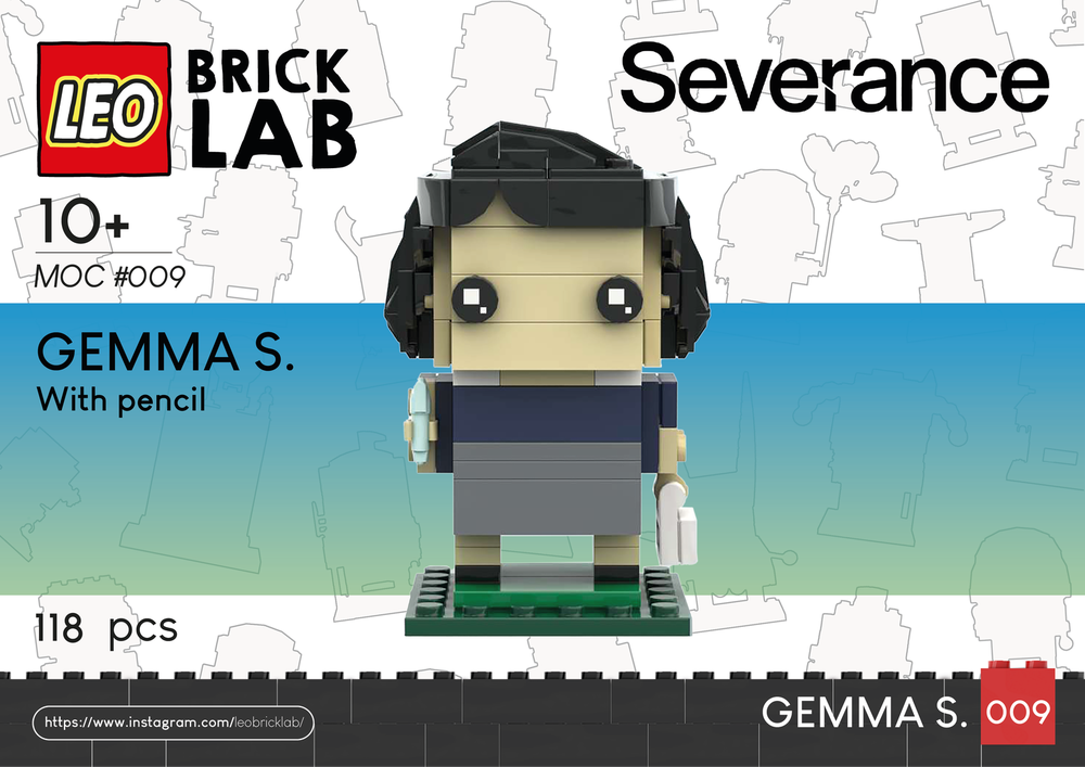 Lego Gemma S. (Severance) _ BrickHeadz Style