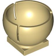 Lego Cylinder Hemisphere 2 x 2 Ball Turret Socket Base / Tan