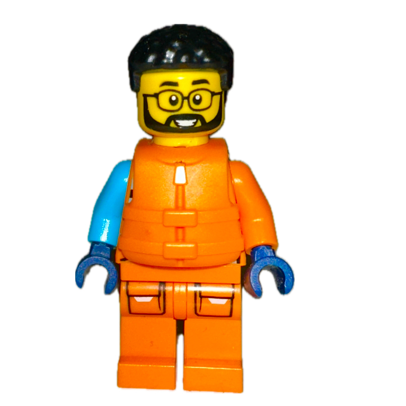 Lego Arctic Explorer, STEVEGOESNORTH, Orange Suit with Life Vest