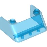 Lego Windscreen 3 x 4 x 1 1/3 with 2 Studs on Top / Trans-Dark Blue
