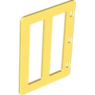 Lego Duplo Door with Two Long Window Panes / Bright Light Yellow