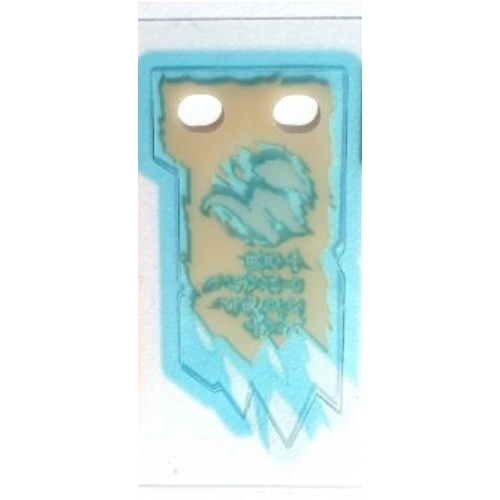 Lego Banner, Light Blue Ice Print - Scroll of Forbidden Spinjitzu / [No Color/Any Color]