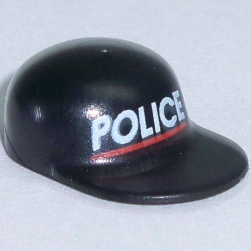 Lego Hat / Cap Long Peak with 'POLICE' Red Line Print